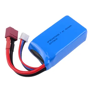 WLtoys RC汽车电池7.4v1100mah JST插头电池适用于A959/1500mAh T插头电池适用于A959B