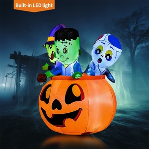 Decorazioni per Feste all'Aperto, <span class=keywords><strong>Streghe</strong></span> Gonfiabili di Halloween Alte 1,8 Metri che Preparano Medicina, Decorazione Gonfiabile per Giardino - Product Image 3