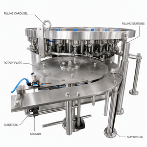 Máquina Automática de Alta Calidad para Enjuague, Llenado y Tapado 3 en 1 para Bebidas Carbonatadas, <span class=keywords><strong>Agua</strong></span> Gaseosa y <span class=keywords><strong>Agua</strong></span> con Gas - Product Image 4
