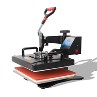 Presse à chaud par sublimation multifonction combinée 5 en 1 pour T-shirts Casquettes Tasses T-Shirt Impression manuelle Combo typographie
