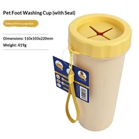 OEM ODM Gobelet de nettoyage de pattes pour animaux de compagnie, Lave-pattes portable en silicone pour chien avec poils doux, Outil de toilettage et de bain en plastique PP écologique