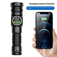 Lampe latérale LED COB étanche IP65 à aimant puissant, laser blanc, double interrupteur, rechargeable par USB