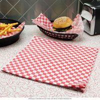 Individuell bedrucktes Logo Größe Speisen Metzger Backen Wachspapier Burger schwarz weiß Überprüfung Verpackung PE-beschichtetes Sandwichpapier