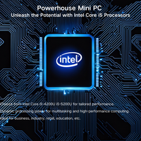 Nuevo Mini PC Industrial sin Ventilador Core I3/i5/i7 4200U/5500U, Linux/Ubuntu/Resistente, con Almacenamiento SSD, 1 Año de Garantía