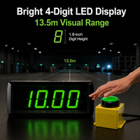 GANXIN Jam Reaksi 10 Detik LED Digital, Laris Manis, Permainan Tantangan 10 Detik, Timer untuk Alat Promosi & Pemasaran Retail