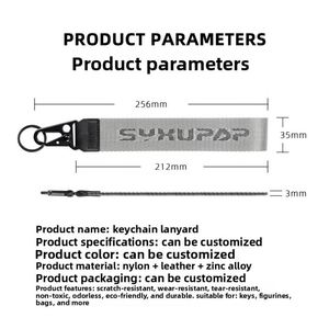 X48 Custom Logo Printed Sublimation Strap Wrist <b>Polyester</b> Keychain <b>Lanyard</b> Short Key Chain <b>Lanyards</b> - Product Image 4