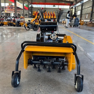 Micro-motoculteur multifonctionnel à quatre roues motrices, nouveau modèle, petite machine de désherbage et de bêchage rotative pour vergers, pour le desserrage du sol - Notre usine - Product Image 4