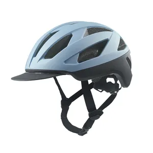 Produsen Odm Oem 2024 helm sepeda balap dengan Visor lepas pasang desain baru skuter komuter lampu belakang untuk dewasa
