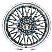Rines de Aleación de Dos Piezas con Acabado Negro Mecanizado y Múltiples Radios de 15 16 17 18 19 Pulgadas 5x112 5x114.3 para Mercedes-Benz BMW Audi