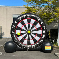 Jeu de fléchettes de football gonflable personnalisé pour l'extérieur, petit format, pour des jeux d'équipe amusants