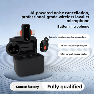 Microfono Wireless Omnidirezionale J33 con Custodia di Ricarica, Riduzione del Rumore AI per Streaming Live, Registrazione Audio e Interviste - Product Image 3