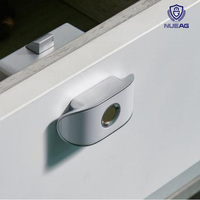 Goedkope gehard glazen bedieningsinterface slimme lade vingerafdruk lade slot sleutelloos kast slot