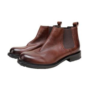 Botas de Tobillo Retro para Hombre Estilo Británico, Suela Gruesa, Cuero Genuino, Impermeables, Transpirables, para Verano y Otoño - Product Image 6