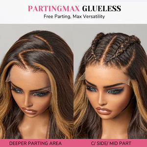 <span class=keywords><strong>4</strong></span>/27 #   Парик из натуральных волос Highlight Body Wave без клея, 7x6, с отбеленными узелками, кружевная передняя часть, свободная линия разделения, универсальная укладка - Product Image 4