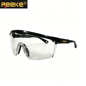 Industriële veiligheidsbril Custom REEKE, heldere anti-condens, chemisch bestendige glazen, CE EN166 goedgekeurd, PC materiaal, zijdelingse bescherming - Product Image 1