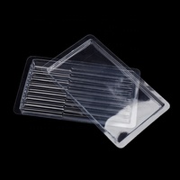 Pas cher appâts de pêche doux boîte d'emballage avec autocollant Personnalisé PVC boîte à clapet pour appâts emballage