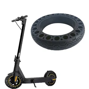 Roue en caoutchouc massif de dix pouces pour Nine Bot <span class=keywords><strong>Max</strong></span> <span class=keywords><strong>G30</strong></span> <span class=keywords><strong>KickScooter</strong></span>, accessoires de scooter électrique, roue de scooter électrique 60/70-6.5 - Product Image 1
