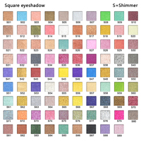 Palette de fard à paupières vide, cosmétiques de marque privée, double marque, ronde de 26mm, en vrac