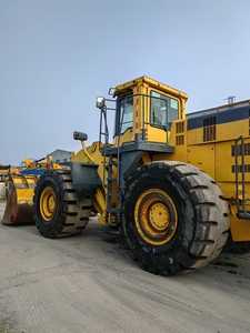 Chargeuse sur pneus Komatsu WA600 d'occasion du Japon, 55 tonnes, chargeuse frontale robuste, grande machinerie de construction à vendre, prête à être expédiée - Product Image 5