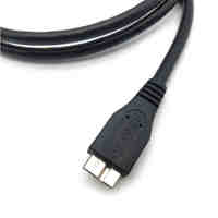 Grosir USB 3.0 hitam kabel ekstensi AM ke Micro B untuk Hard Drive Disk Converter Braid Shields kompatibel Printer komputer