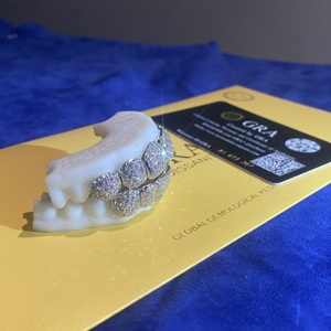 Galaxy personnalisé nid d'abeille Moissanite diamant 6 sur 6 <span class=keywords><strong>Grillz</strong></span> Hip Hop glacé bijoux <span class=keywords><strong>Grillz</strong></span> - Product Image 3