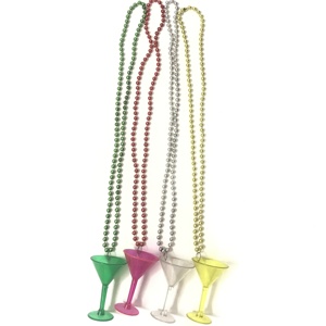 32 "6mm surtidos Color Mardi Gras de Color de vidrio de Martini - Product Image 1