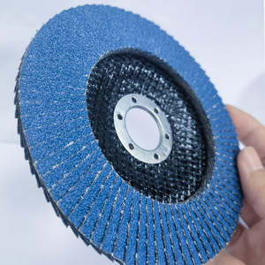 Disque à lamelles en zircone bleue 115/22 mm, haute dureté, coupe plus rapidement, dure plus longtemps, disques à lamelles standard A/O, métal, OEM personnalisable - Product Image 4