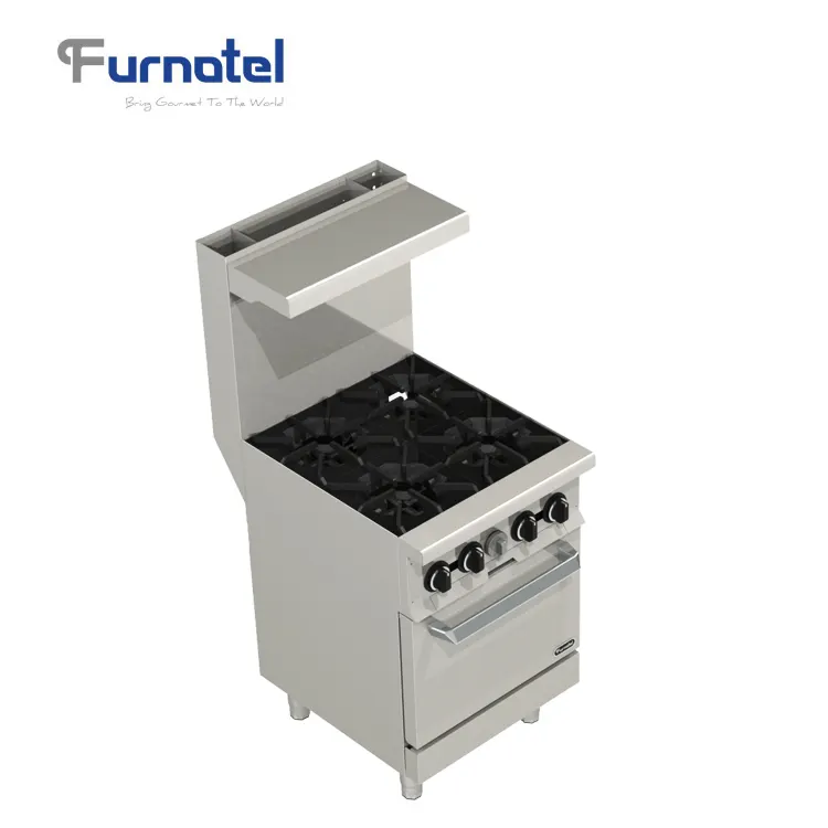 เตาแก็ส Furnotel 4 Burner พร้อมเตาอบ