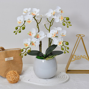 Flower Delight - Planta Artificial de Orquídea Phalaenopsis en Maceta de 36 Pulgadas, PVC Suave, Decoración Realista para Interiores - Product Image 4