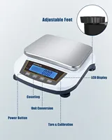 Balanza Analítica Digital de 5 kg y 0.01 g de Precisión, Báscula Electrónica para Laboratorio, Joyería y Cocina, con Certificación CE