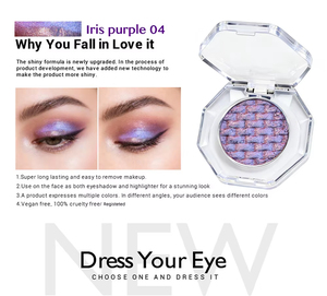 MLM OEM Private Label Wholesale Glitter Eyeshadow Single Pressed Chameleon Multichrome Shift Eye Shadow Cosmetic Makeup Supplier - Product Image 2
