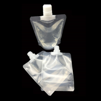 100ml 500ml Réutilisable En Plastique Transparent Bec Liquide Boisson Sac Poche Alcool Poche Anti-Fuite Cap