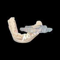 Protège-dents de nuit double couche souple et rigide |   Attelle occlusale hybride personnalisée pour les cliniques professionnelles