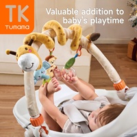 Tumama enfants activité landau arc jouets en peluche animaux ours bébé poussette spirale jouet girafe lapin Marine suspendus hochet ensembles de jouets