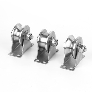 Rueda de riel de acero inoxidable 304, polea de trípode con ranura U/V/H, rodillo de elevación con cable de acero, accesorio para deslizamiento. - Product Image 2
