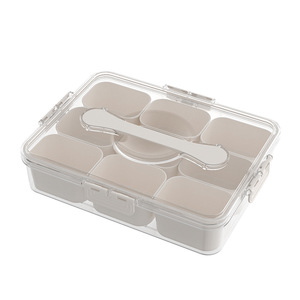 Boîte de rangement pour épices, 9 compartiments, couvercle hermétique à clipser, récipient pour assaisonnements domestiques - Product Image 5