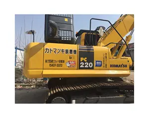 I prezzi della gru a torre hanno importato l'escavatore giapponese Komatsu220 del macchinario edile usato con la buona condizione per la vendita calda