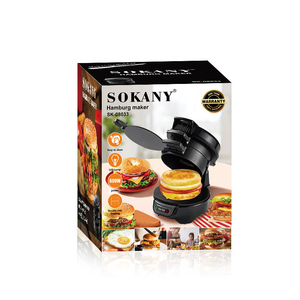 Máquina <span class=keywords><strong>para</strong></span> Hacer Hamburguesas Eléctrica de 110v 220v 600w, Máquina <span class=keywords><strong>para</strong></span> Hacer <span class=keywords><strong>Sándwiches</strong></span>, Mini Plancha Redonda <span class=keywords><strong>para</strong></span> Desayunos, Hamburguesas y Muffins - Product Image 6