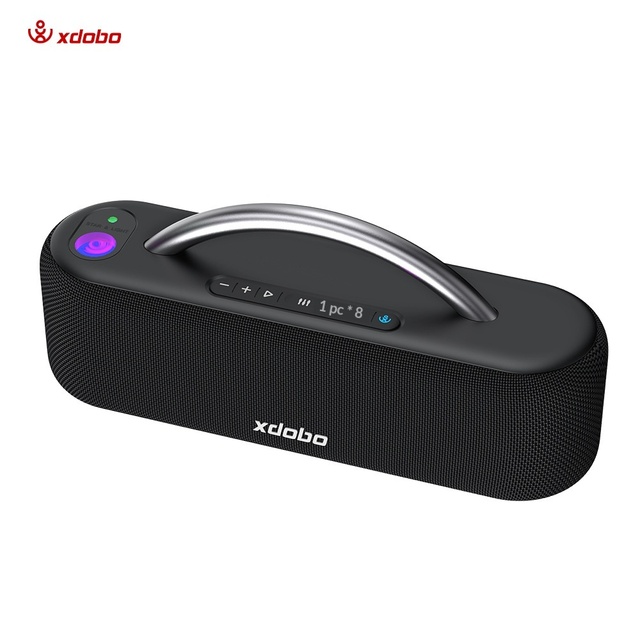 Portable Wireless Blue Speaker Heavy Bass Stereo Sound TWS Function Support USB AUX TF Card Customizable IPX5