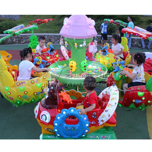 Equipo de entretenimiento de pez volador giratorio cuadrado Máquina de juego de <span class=keywords><strong>coche</strong></span> de <span class=keywords><strong>juguete</strong></span> de videojuego al aire libre cuadrado - Product Image 3