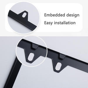 Marco <span class=keywords><strong>de</strong></span> Matrícula <span class=keywords><strong>de</strong></span> Aleación <span class=keywords><strong>de</strong></span> Aluminio, Soporte <span class=keywords><strong>de</strong></span> Placa <span class=keywords><strong>de</strong></span> Matrícula <span class=keywords><strong>de</strong></span> Vehículo <span class=keywords><strong>de</strong></span> Estilo Americano, Ajuste Universal para Placas <span class=keywords><strong>de</strong></span> Matrícula Estándar - Product Image 6