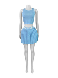 Nouvel ensemble de vêtements de sport pour femmes KJ 2026 en gros : tenue de pickleball et <span class=keywords><strong>tennis</strong></span> en nylon, soutien-gorge de fitness et yoga, jupes-shorts de <span class=keywords><strong>tennis</strong></span> - Product Image 5
