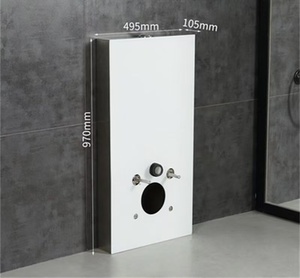 Inodoro de Diseño Moderno Estilo Europeo con Tanque Oculto de Doble Descarga, de Pie, para Hoteles y Apartamentos - Product Image 1