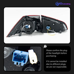 2 uds AKD Auto Parts luz trasera para Golf 7 2013-2020 MK7 MK7.5 último estilo LED DRL freno Luz de marcha atrás Accesorios modificados - Product Image 4