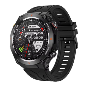 นาฬิกาอัจฉริยะสำหรับกิจกรรมกลางแจ้ง EDS KC82 พร้อมสายลายพรางสีชมพู  ระบบ GPS ในตัว เครื่องวัดความสูง เครื่องวัดความกดอากาศ นาฬิกาฟิตเนส พร้อมเข็มทิศ กันน้ำ 1ATM - Product Image 2