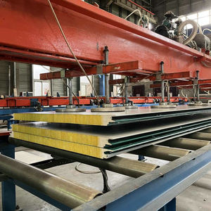 <span class=keywords><strong>Plaque</strong></span> <span class=keywords><strong>de</strong></span> panneau sandwich en <span class=keywords><strong>laine</strong></span> <span class=keywords><strong>de</strong></span> <span class=keywords><strong>verre</strong></span> pour usage en entrepôt Panneaux muraux en acier galvanisé avec isolation - Product Image 2