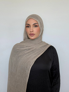 ชุดฮิญาบผ้าเรยอนเนื้อนุ่มระบายอากาศได้ดีใหม่ล่าสุดผ้าเรยอนผ้าพันฮิญาบแบบจับคู่กับชุดชั้นใน - Product Image 3