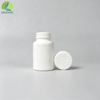 Bouteilles de compléments alimentaires en gros à bouchon vissé et épaules arrondies, idéales pour les comprimés, les capsules et les médicaments solides