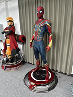 Estatuas de Superhéroes de Marvel a Tamaño Real, Esculturas de Iron Man y Spider-Man para Decoración