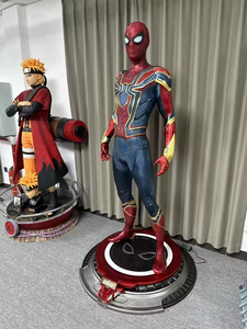 Statue a Grandezza Naturale di Supereroi <span class=keywords><strong>Marvel</strong></span>, Sculture di Iron Man e Spider-Man per Decorazione - Product Image 3